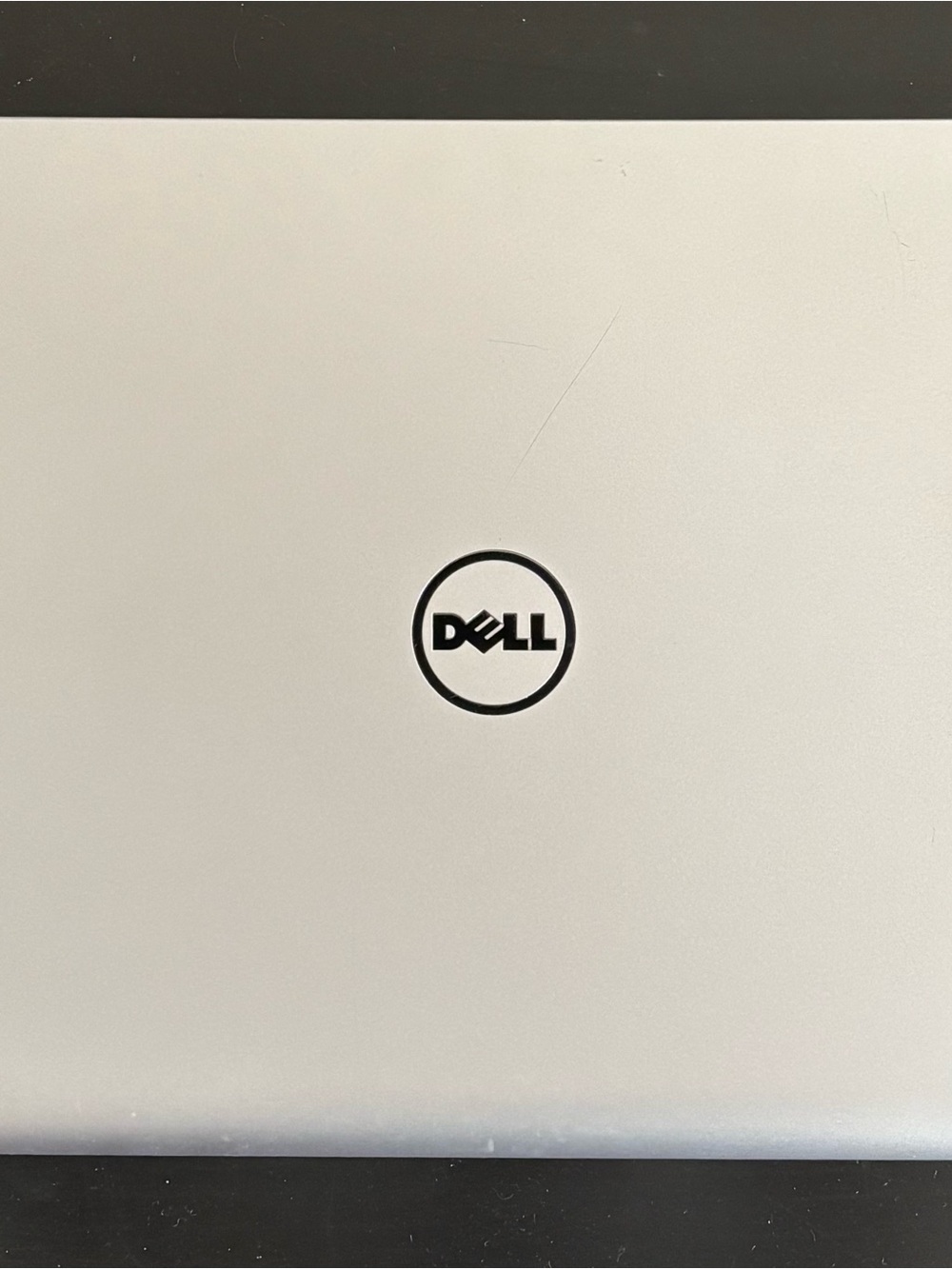 Dell Silver Aluminum Laptop with Black Logo